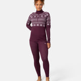 Kari Traa Vilma Half Zip Skiundertrøje Dame - Wine -