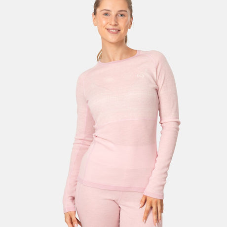 Kari Traa Vilma Long Sleeve Skiundertrøje Dame - Cotcha - Cotton Candy