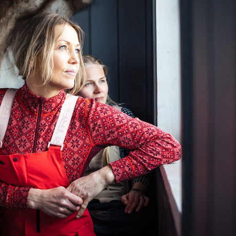 Kari Traa Rose Half Zip Skiundertrøje Dame - Rouge Red -