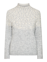 Redgreen Women Jesebel Knit Sweater Dame - Grey Melange