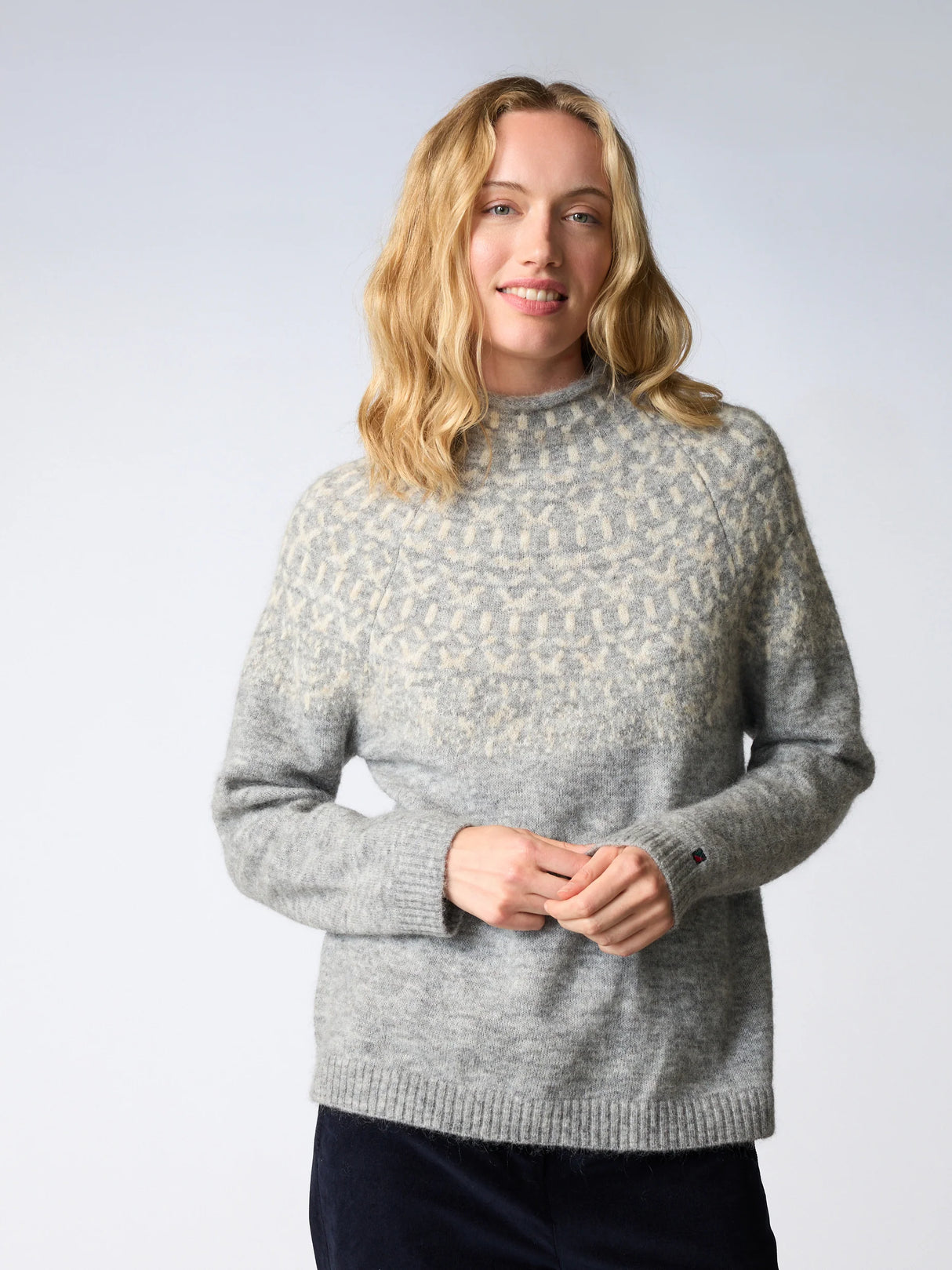 Redgreen Women Jesebel Knit Sweater Dame - Grey Melange