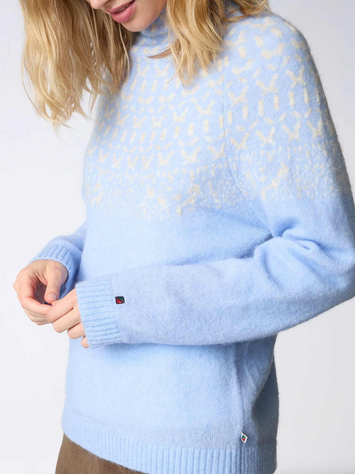 Redgreen Women Jesebel Knit Sweater Dame - Light Blue Melange