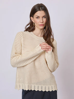 Redgreen Woman Jordan Striktrøje Dame - Ecru - Ecru