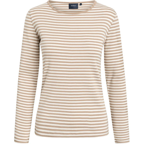 Sea Ranch Josefine Langærmet T-shirt Dame - Camel / Pearl -
