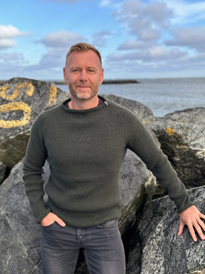 Woolwear Jurmo Striktrøje Dame / Herre - Pine Green - Pine Green