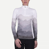 Kjus Women Motion Print Half-Zip Skiundertrøje Dame