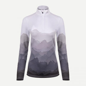 Kjus Women Motion Print Half-Zip Skiundertrøje Dame -