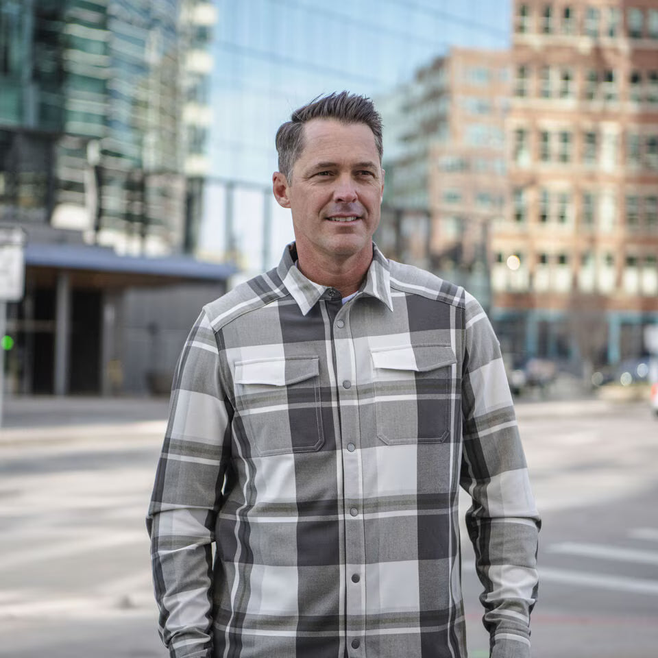 Kjus Men's Ray Warm Shirt Skjorte Herre - KJUS Navy/Admiral Blue