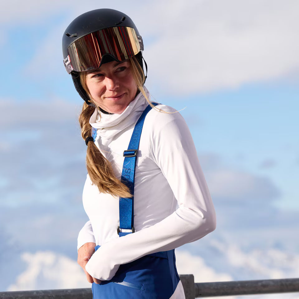 Kjus Women's Motion Print Half-Zip Midlayer Dame - KJUS Navy/White -