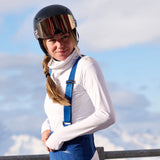 Kjus Women's Motion Print Half-Zip Midlayer Dame - KJUS Navy/White -