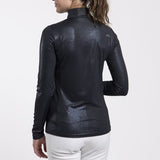 Kjus Women's Motion Print Half-Zip Midlayer Dame - Black -