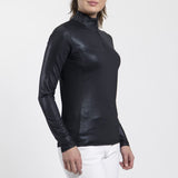 Kjus Women's Motion Print Half-Zip Midlayer Dame - Black - Black