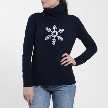 Kjus Women's Snow Sweater Dame - KJUS Navy/Alloy Silver - KJUS Navy Alloy Silver