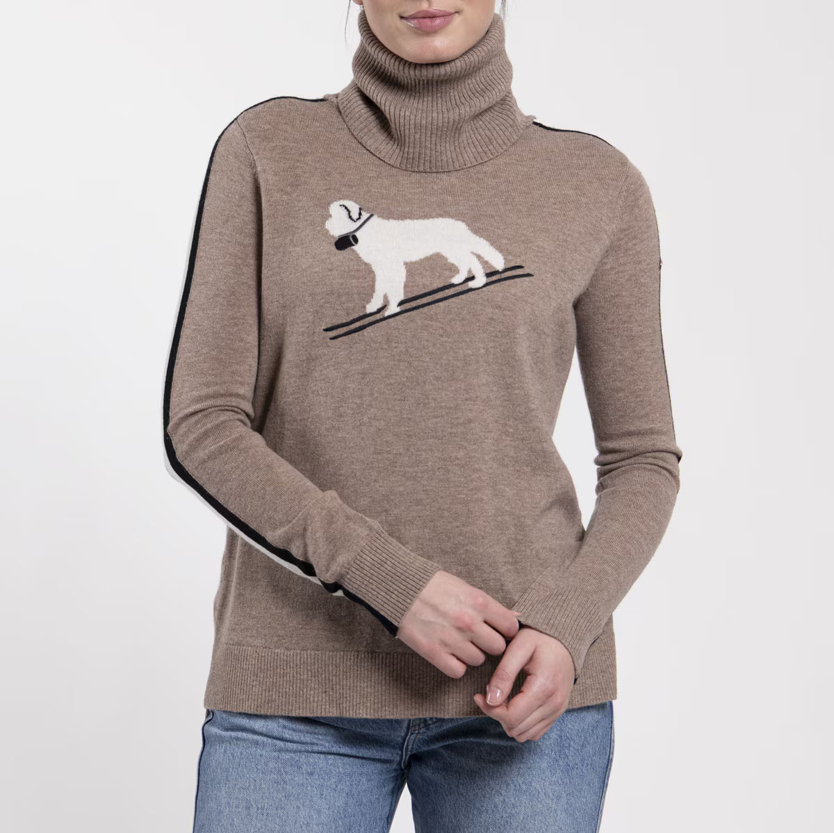 Kjus Women's Snow Sweater Dame - Willow/Black - Willow Black