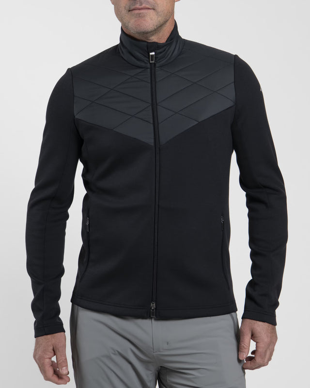 Kjus Men's Formula Midlayer Jacket Mellemlag Herre - Black - Black - K00626_K0062623_MF