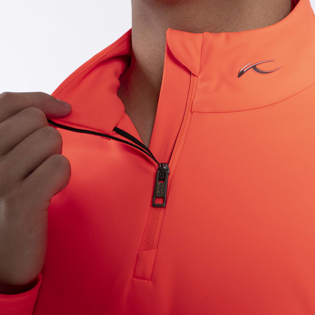 KJUS Boys' Austin Midlayer Half-Zip Børn - Solar Flare -