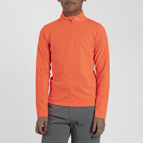 KJUS Boys' Austin Midlayer Half-Zip Børn - Solar Flare - Solar Flare