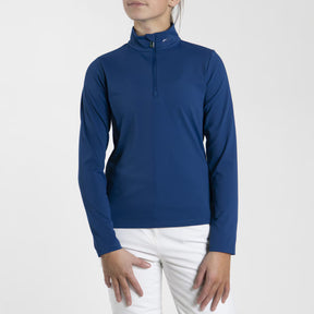 Kjus Girls' Alexis Midlayer Half-Zip Sample - Sapphire - Sapphire 152