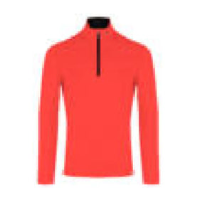 Kjus Men's Trace 2.0 Midlayer Half-Zip Herre - Flare/Black - Solar Flare Black
