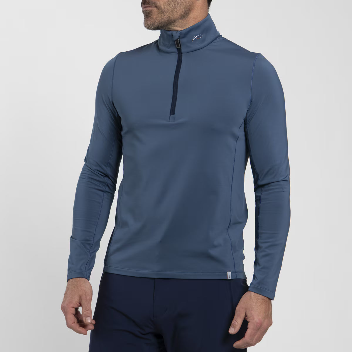Kjus Men's Trace 2.0 Midlayer Half-Zip Herre - Admiral Blue/KJUS Navy