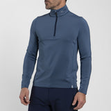 Kjus Men's Trace 2.0 Midlayer Half-Zip Herre - Admiral Blue/KJUS Navy
