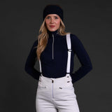 Kjus Women's Trace 2.0 Midlayer Half-Zip Dame - Deep Ruby/Black