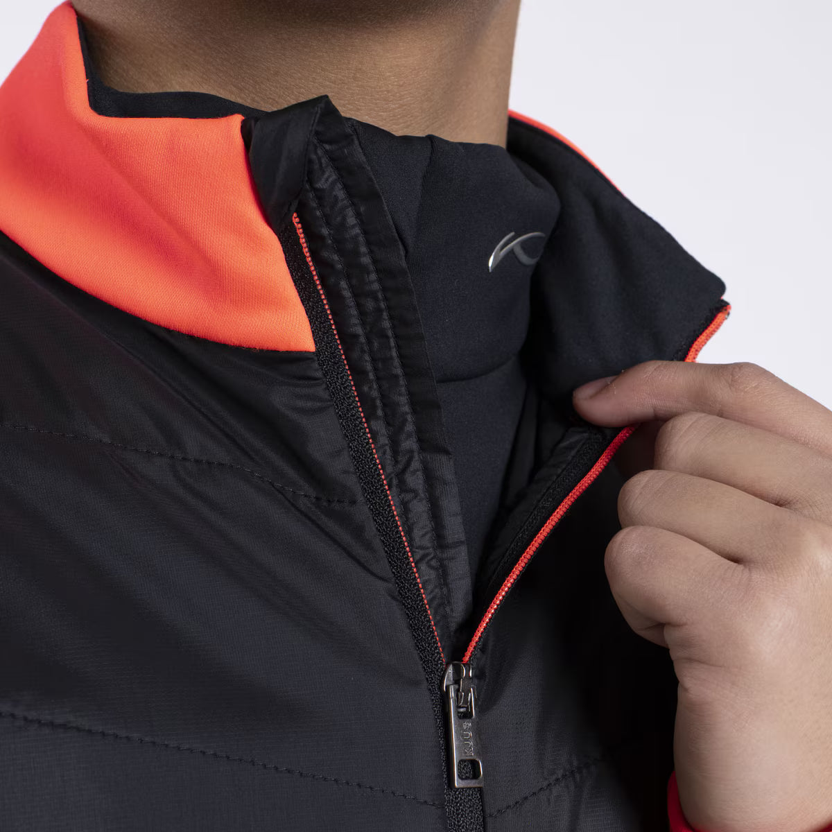 KJUS Boys' Chase Midlayer Jacket Børn - Solar Flare/Black -