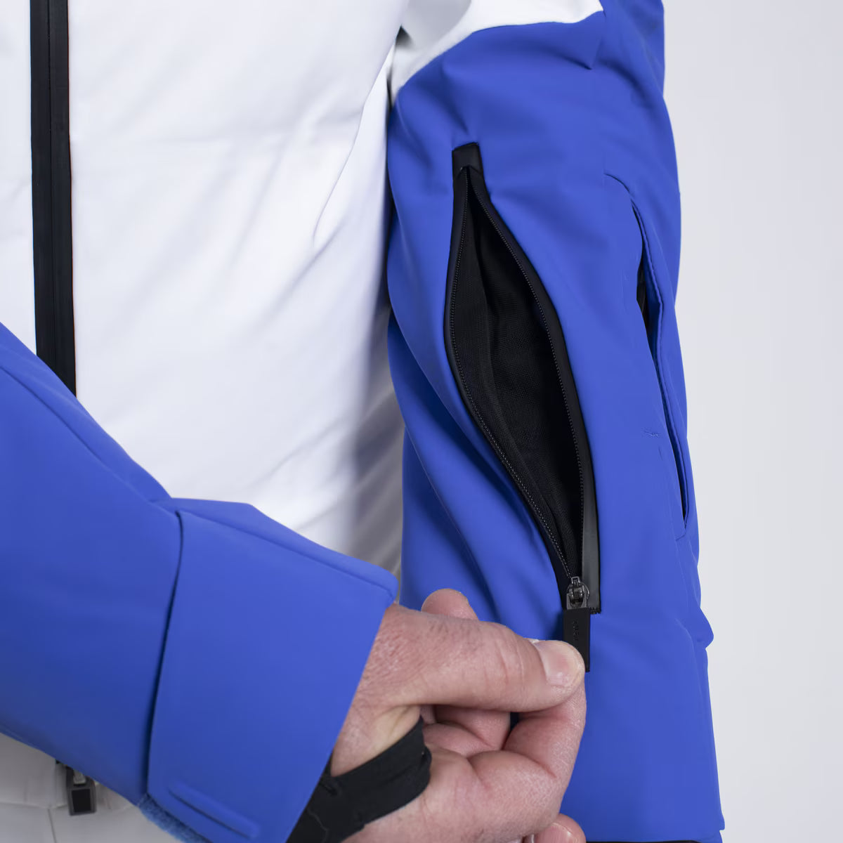 Kjus Men's Green Line 2.0 Jacket Skijakke Herre - White/Trailblazer