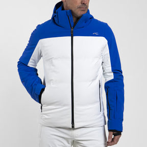 Kjus Men's Green Line 2.0 Jacket Skijakke Herre - White/Trailblazer - White Trailblazer