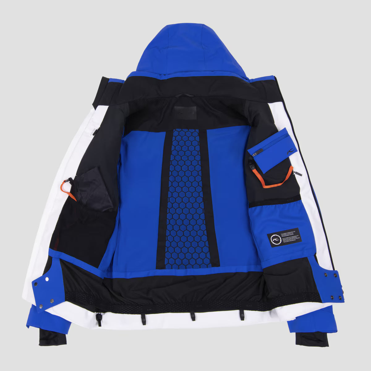 Kjus Men's Green Line 2.0 Jacket Skijakke Herre - White/Trailblazer