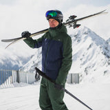 Kjus Men's Green Line 2.0 Jacket Skijakke Herre - White/Trailblazer