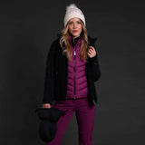 Kjus Women's Solstice Jacket Skijakke Dame - Black/Deep Ruby
