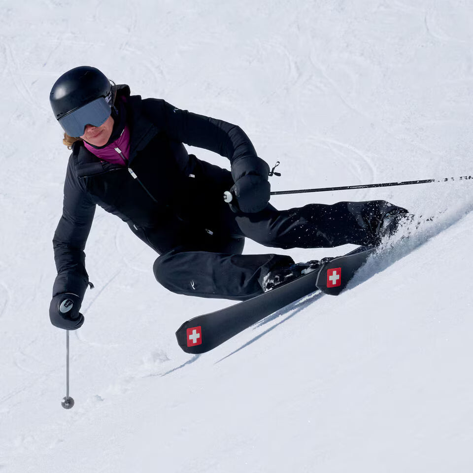 Kjus Women's Solstice Jacket Skijakke Dame - Black/Deep Ruby