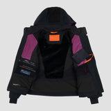 Kjus Women's Solstice Jacket Skijakke Dame - Black/Deep Ruby