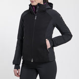 Kjus Women's Solstice Jacket Skijakke Dame - Black/Deep Ruby