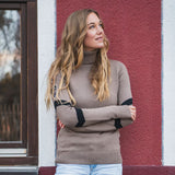 Kjus Women's Retro Patch Jumper Sweater Dame - Willow/Black -