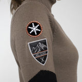 Kjus Women's Retro Patch Jumper Sweater Dame - Willow/Black -