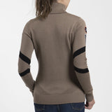 Kjus Women's Retro Patch Jumper Sweater Dame - Willow/Black -