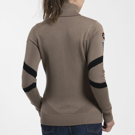 Kjus Women's Retro Patch Jumper Sweater Dame - Willow/Black -