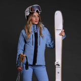 Kjus Women's FRX Summit Shell Jacket Skijakke Dame - Tranquil Blue/Navy -