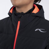 KJUS Boys' Edge Jacket Skijakke Børn - Black/Solar Flare