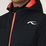 KJUS Boys' Edge Jacket Skijakke Børn - Black/Solar Flare