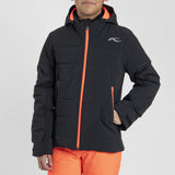 KJUS Boys' Edge Jacket Skijakke Børn - Black/Solar Flare