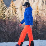 KJUS Boys' Edge Jacket Skijakke Børn - Black/Solar Flare