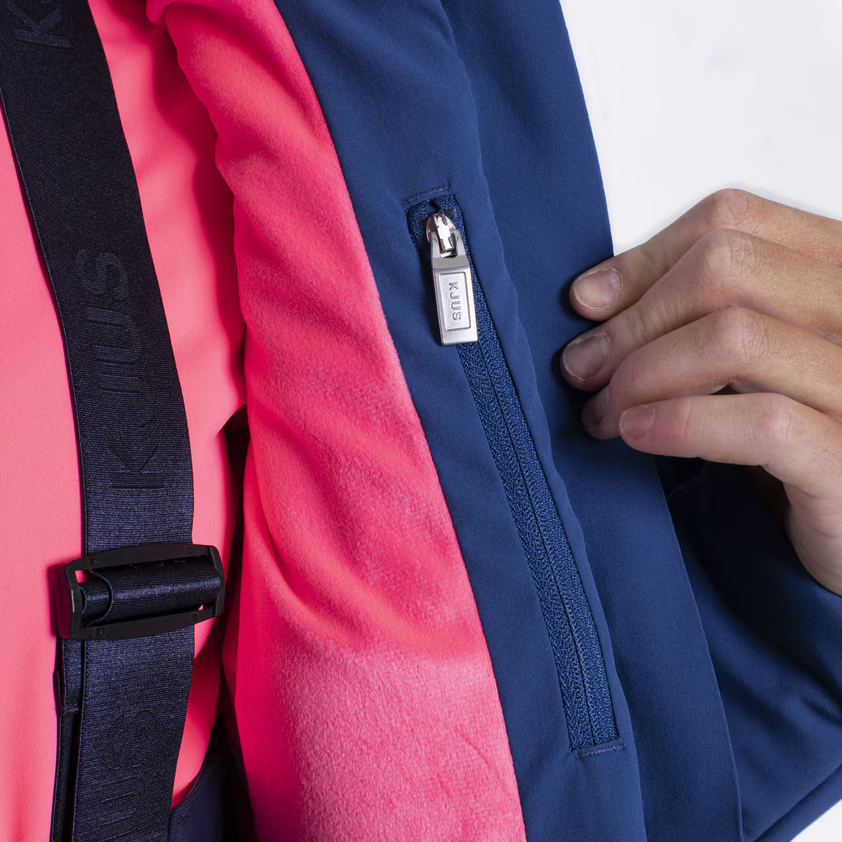 Kjus Girls' Slopes Jacket - Sapphire/Cyber Pink -