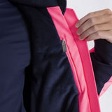 Kjus Girls' Downhill Jacket - Cyber Pink/Atlanta Blue -