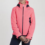 Kjus Girls' Downhill Jacket - Cyber Pink/Atlanta Blue - Cyber Pink Atlanta Blue 152