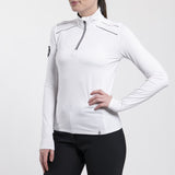 Kjus Women Downhill Midlayer Dame - White/Black - White Black