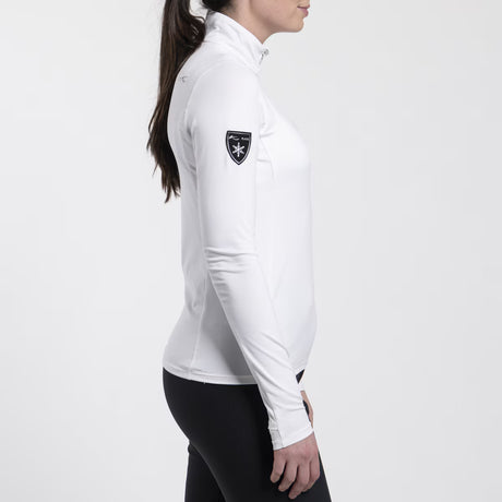 Kjus Women Downhill Midlayer Dame - White/Black -