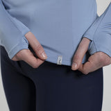 Kjus Women Downhill Midlayer Dame - Tranquil Blue/KJUS Navy -